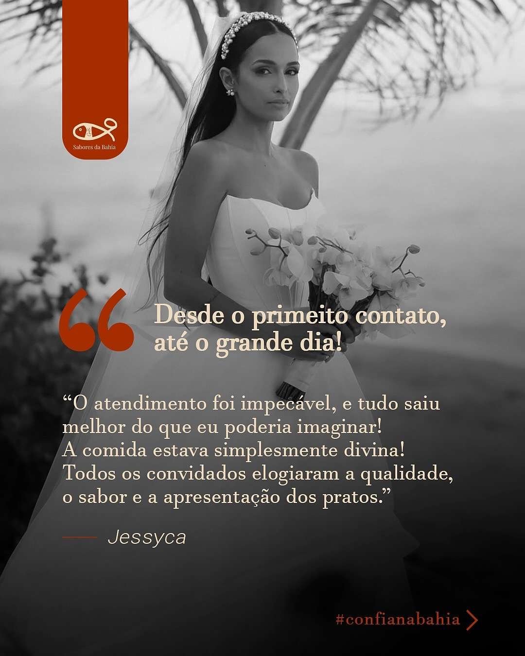 Depoimento de cliente sobre casamento realizado em Porto Seguro